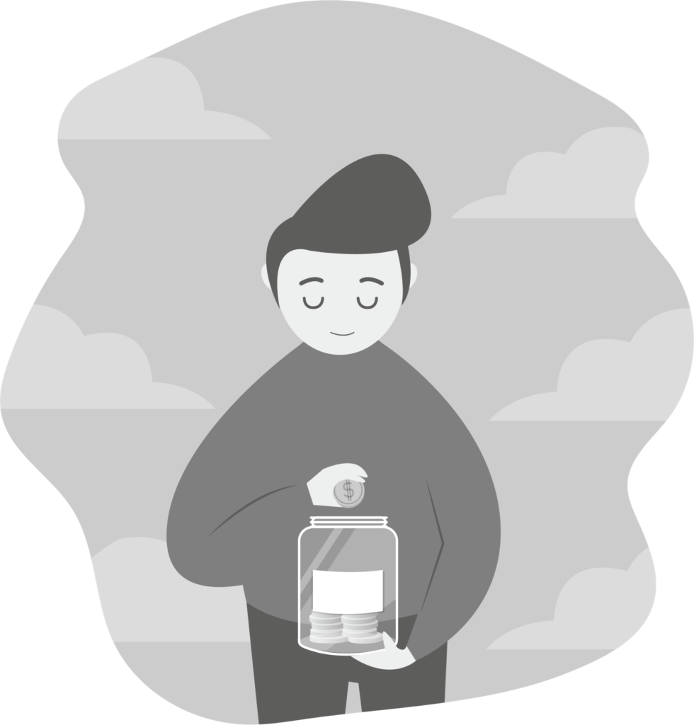 Der dritte Schritt bei habitpot liegt in der Stärke deiner Schwäche. Lege etwas Kleines zur Seite, wenn du bemerkst, dass du von deinen Idealen abweichst.